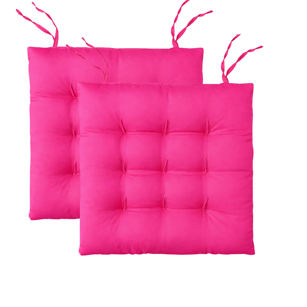Kit 2 Almofadas Assento de Cadeira 40x40 Futon Macio Assento Encosto