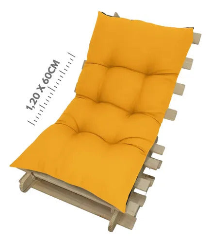 Almofada Futon 120x60 Cm Cadeira Sofá Pallet Espreguiçadeira