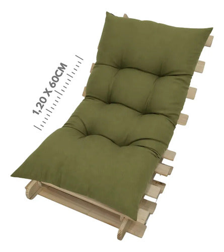 Almofada Futon 120x60 Cm Cadeira Sofá Pallet Espreguiçadeira