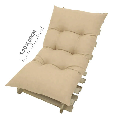 Almofada Futon 120x60 Cm Cadeira Sofá Pallet Espreguiçadeira