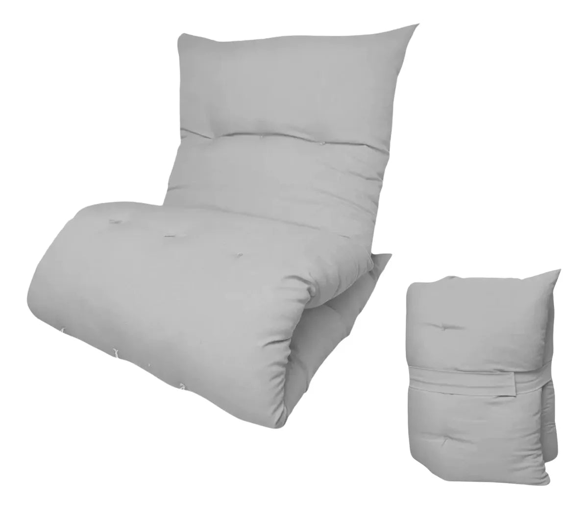 Futon Colchonete Dobrável Solteiro Almofada Decorativo