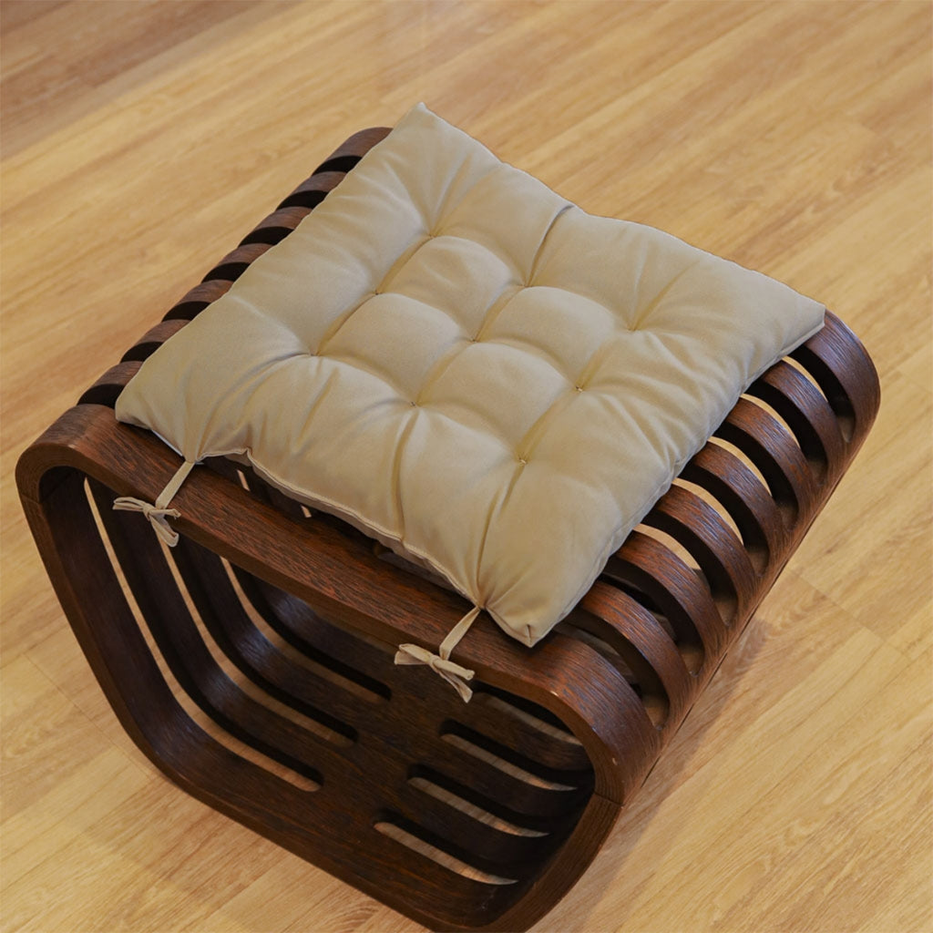 Kit 2 Almofadas Assento de Cadeira 40x40 Futon Macio Assento Encosto