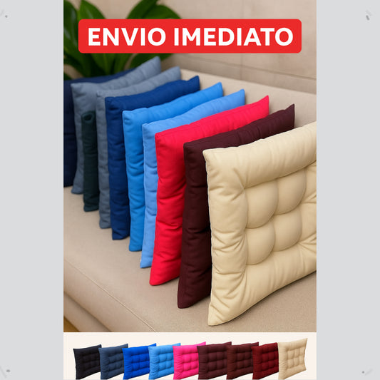 Kit 2 Almofadas Decorativa Futon Assento De Cadeira Sofá Pallet Banco Diversas Cores 40x40cm Macio