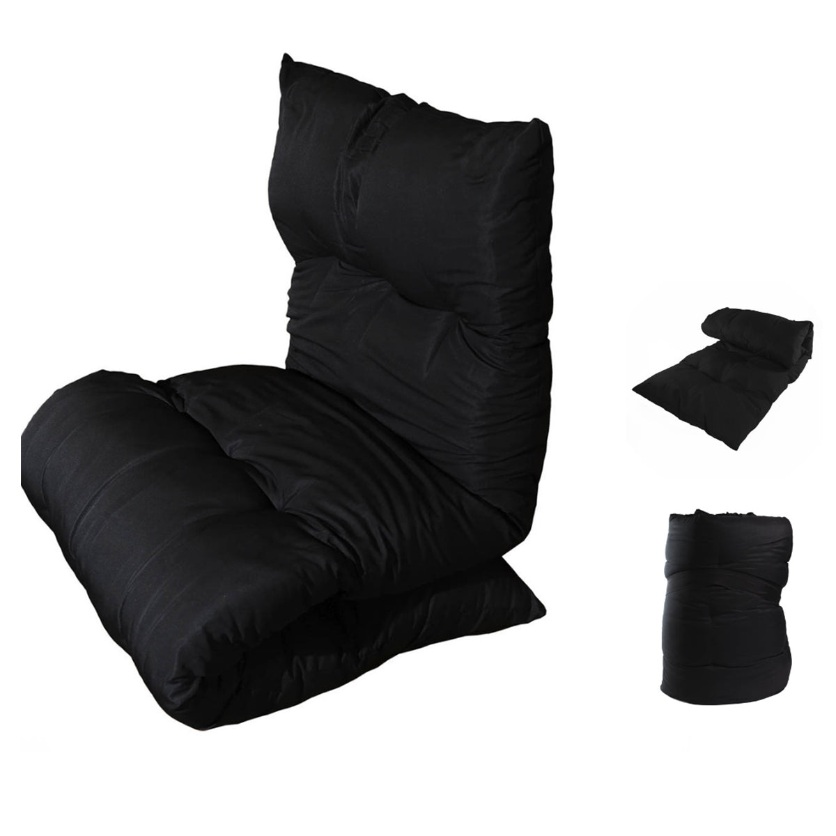 Futon Colchonete Dobrável Solteiro Almofada Decorativo